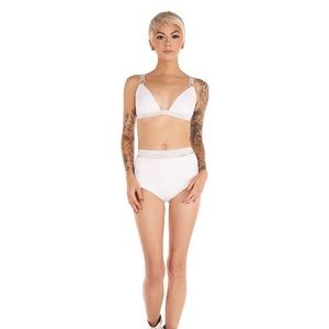 iHeartRaves Sequin Bralette & High Waisted Bottoms